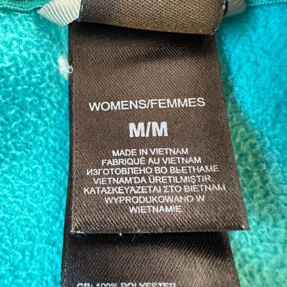 The North Face Women's Medium Dark Teal Blue‎ 1/4 Zip Fleece - Picture 4 of 5